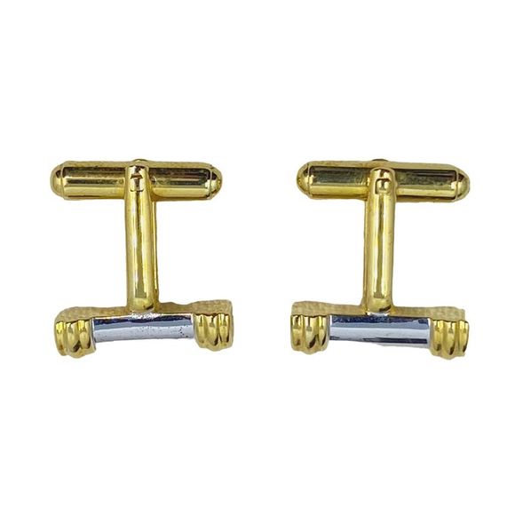 Vintage Gold & Silver Tone Cufflinks - Picture 2 of 4